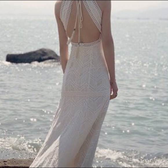RARE Bohemian maxi dress white xs - Picture 7 of 13